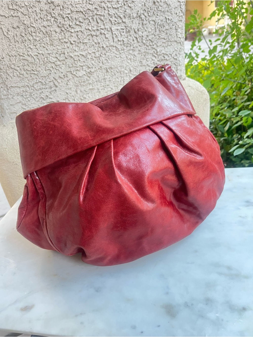 Marc Jacobs red leather hobo - Picture 6 of 13